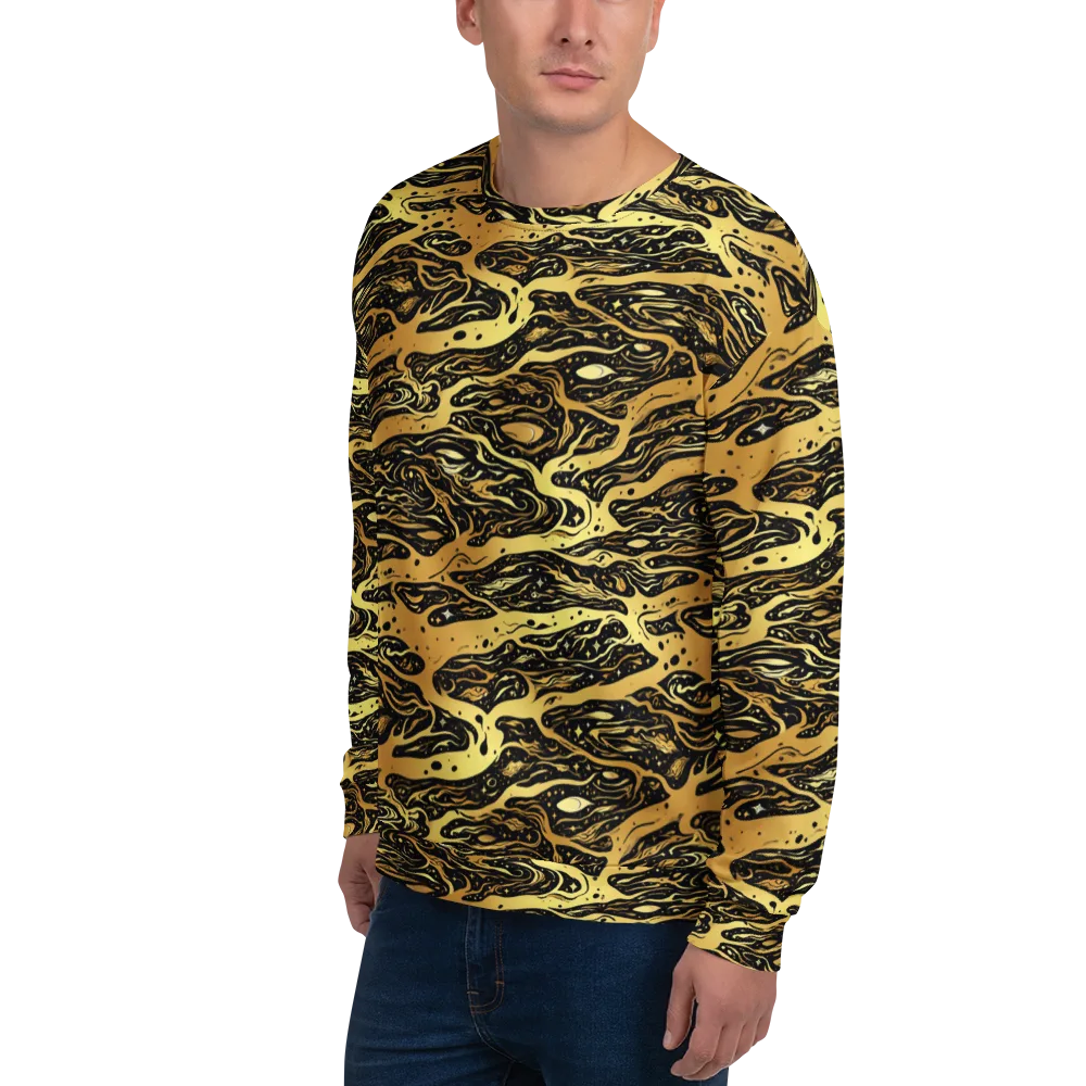 Gilded Nebula on Sweatshirt — Left Front