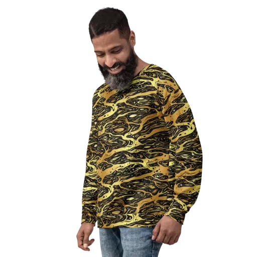 Gilded Nebula on a Sweatshirt