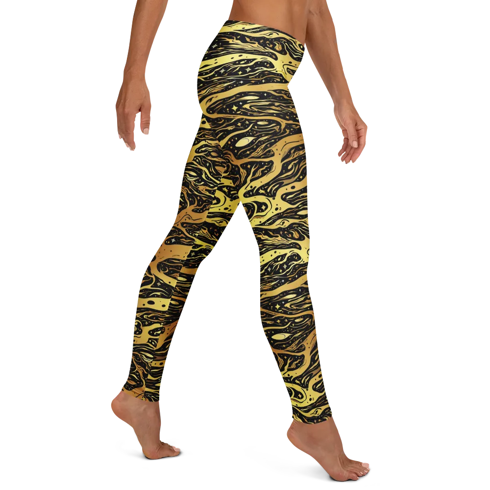 Gilded Nebula on Leggings — Right