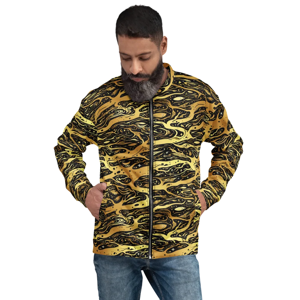Gilded Nebula on Bomber Jacket — Front