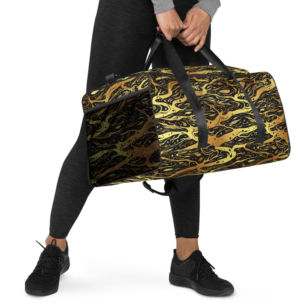 Gilded Nebula on Duffle Bag — Right Front