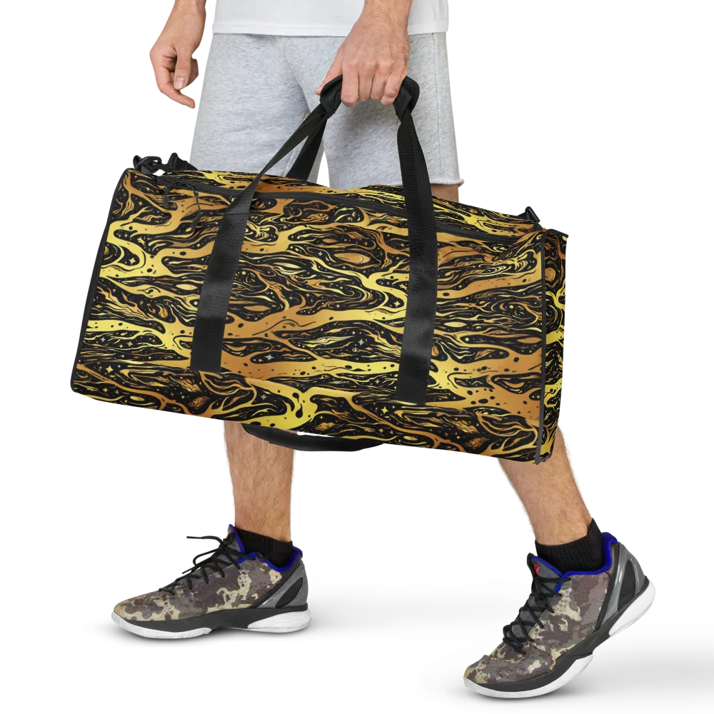 Gilded Nebula on Duffle Bag — Front