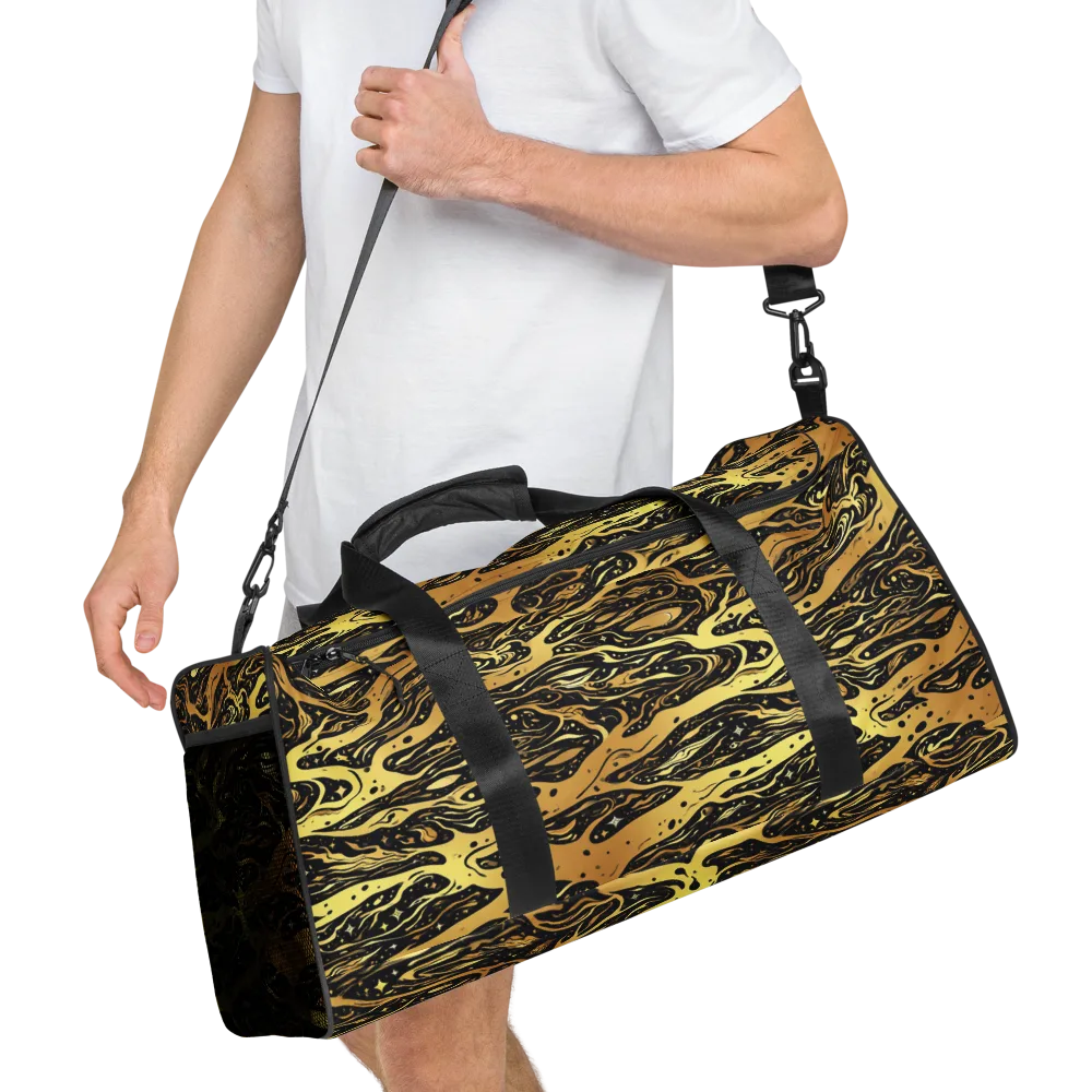 Gilded Nebula on Duffle Bag — Right Front