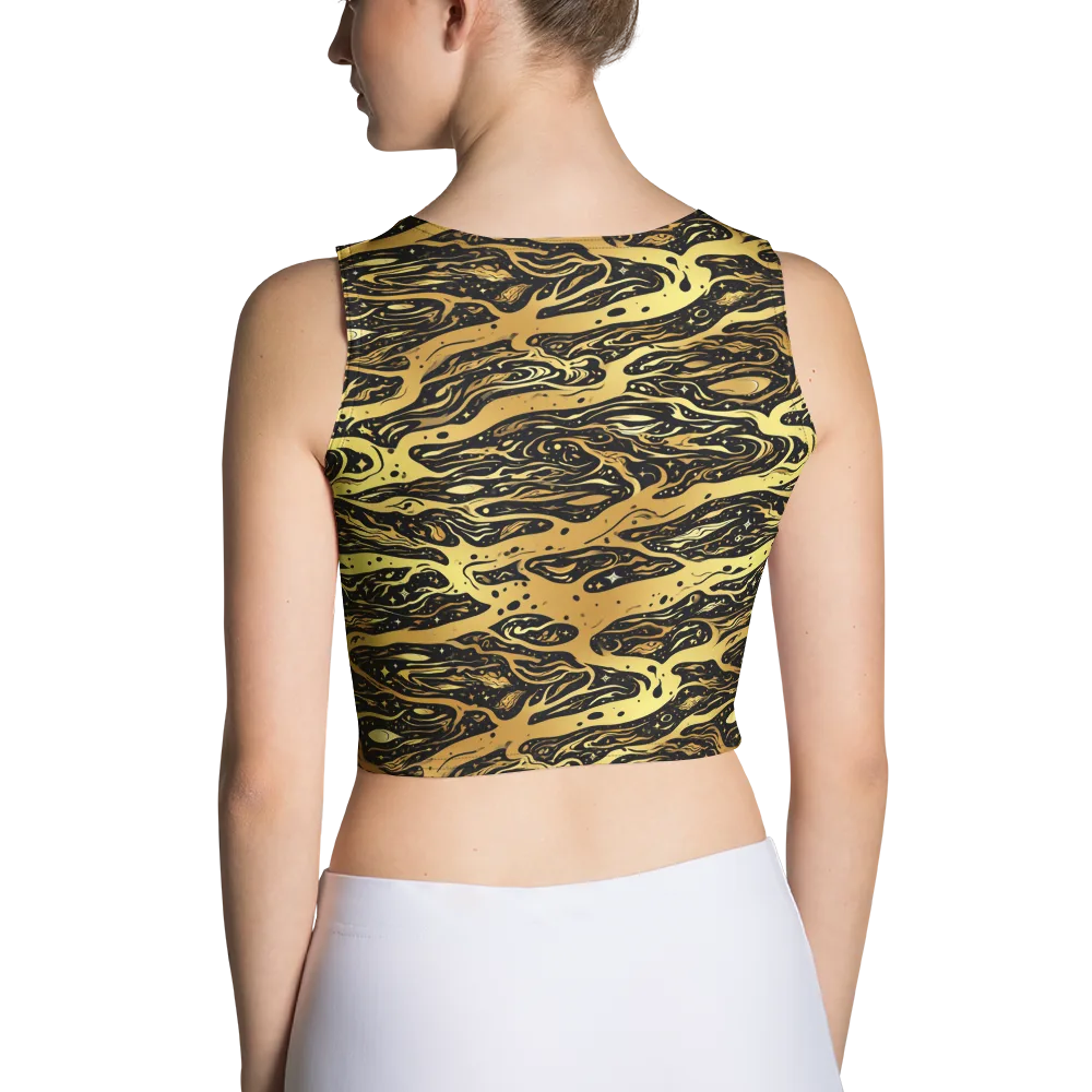 Gilded Nebula on Crop Top — Back