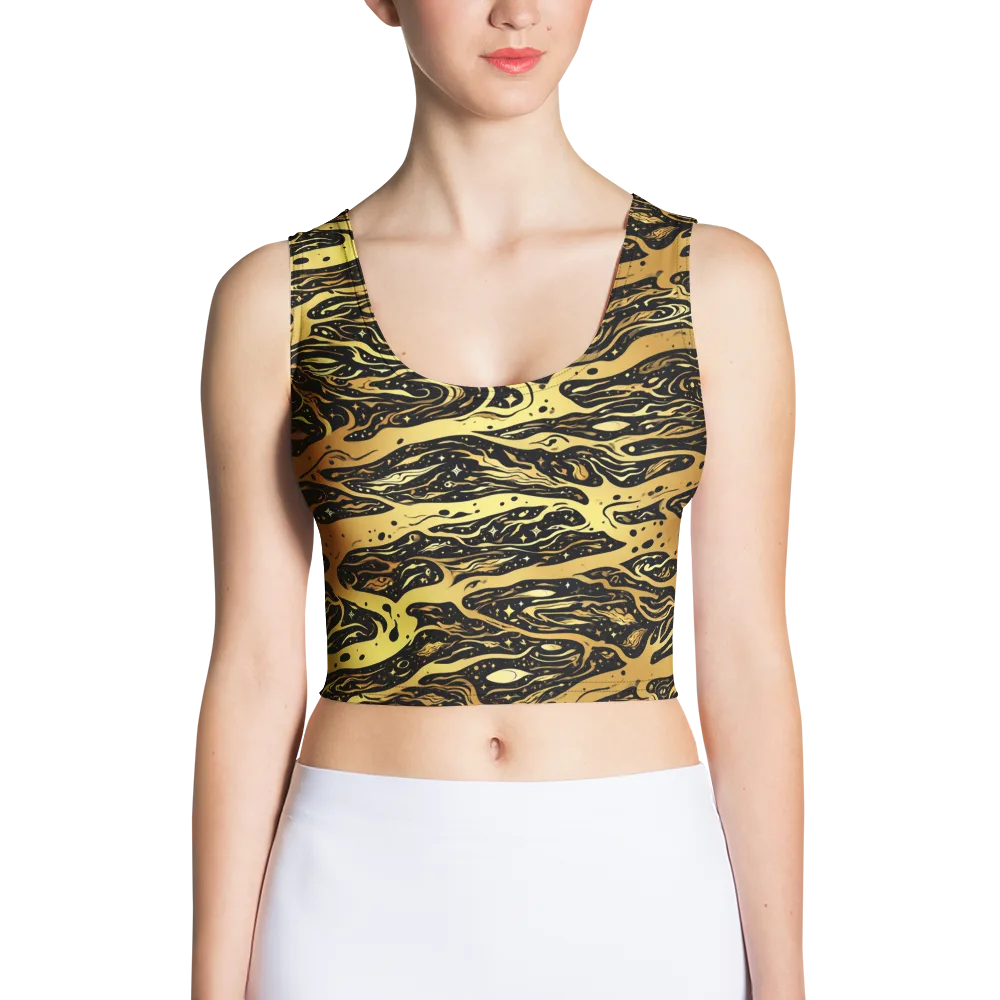 Gilded Nebula on Crop Top — Front