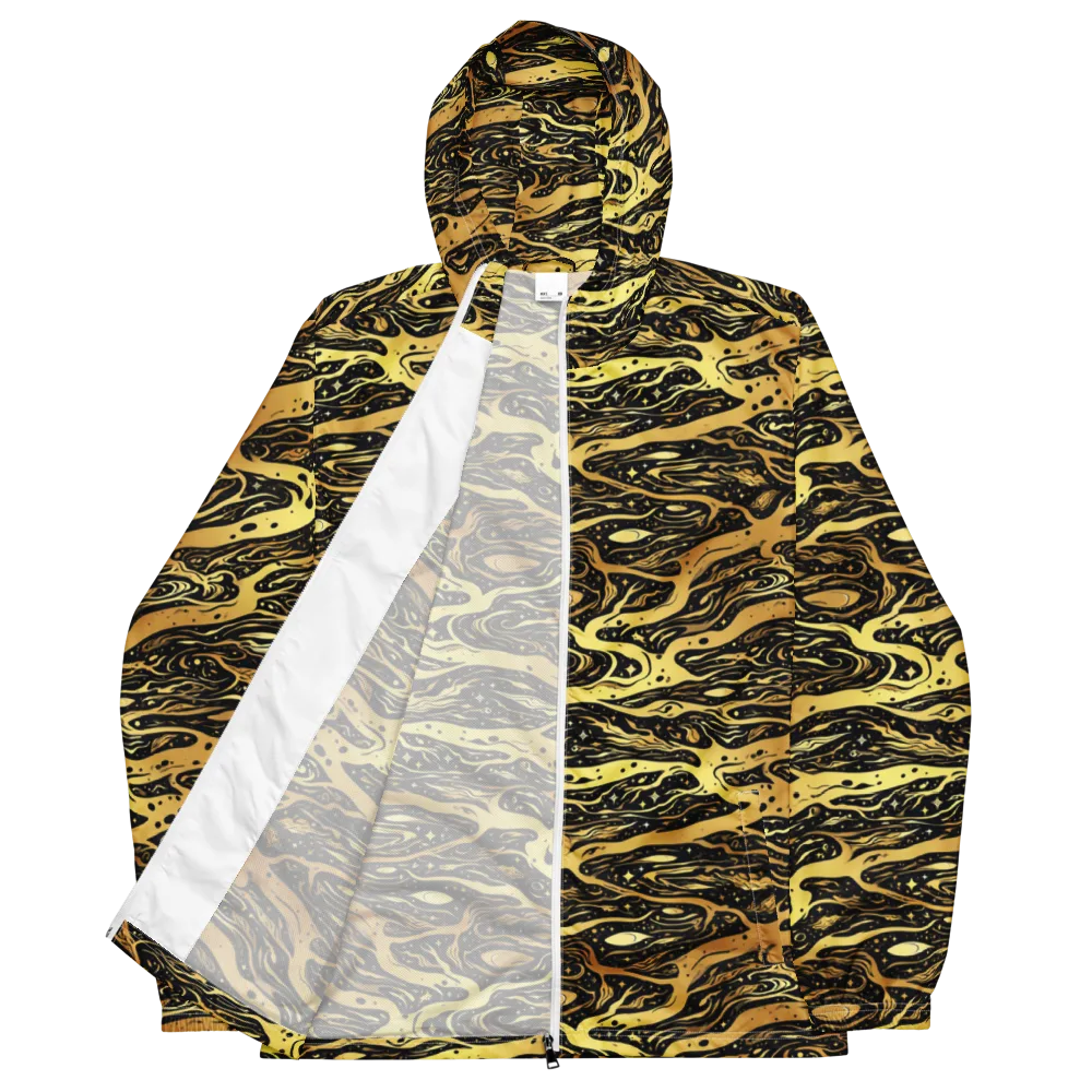 Gilded Nebula on Men's Windbreaker — Front