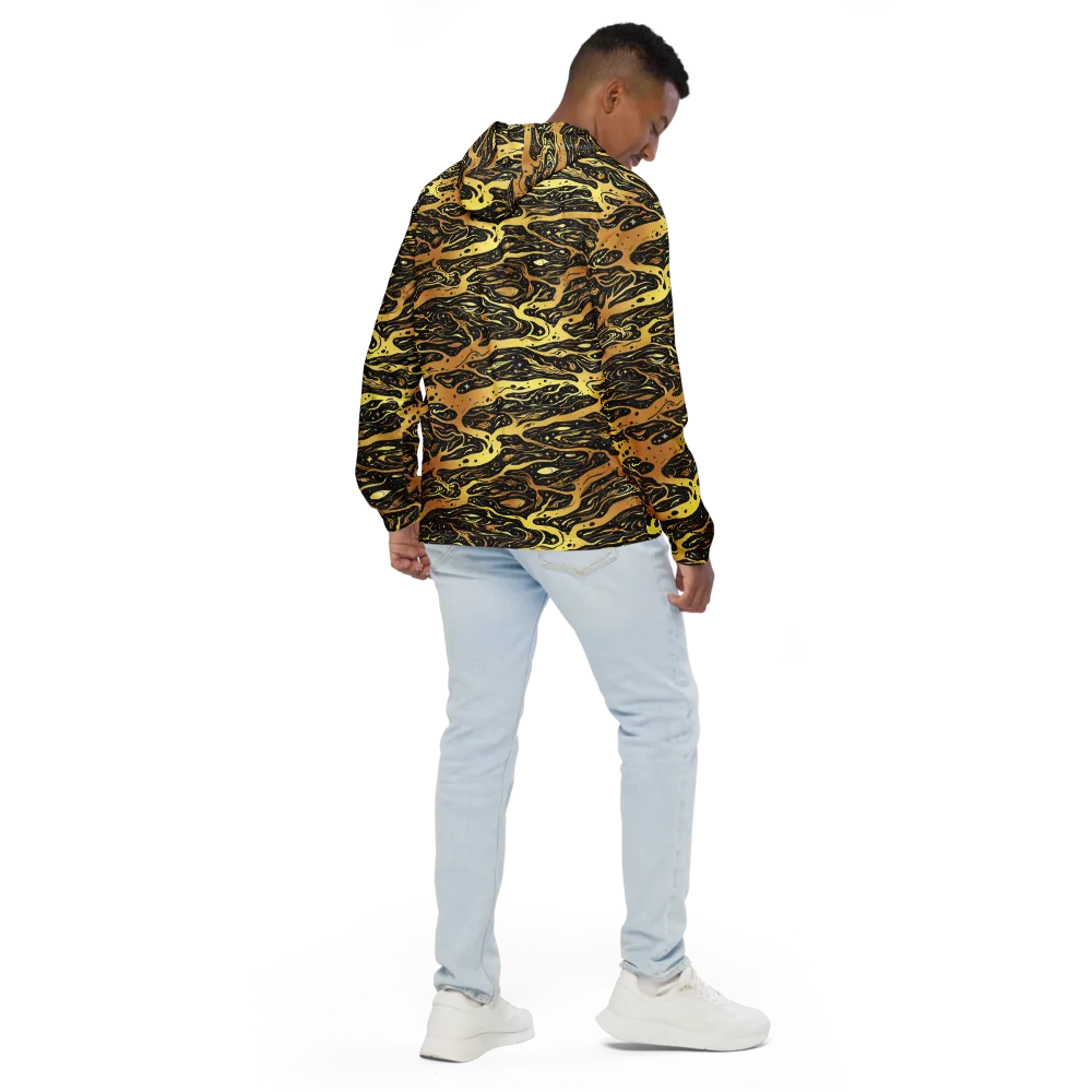 Gilded Nebula on Men's Windbreaker — Back