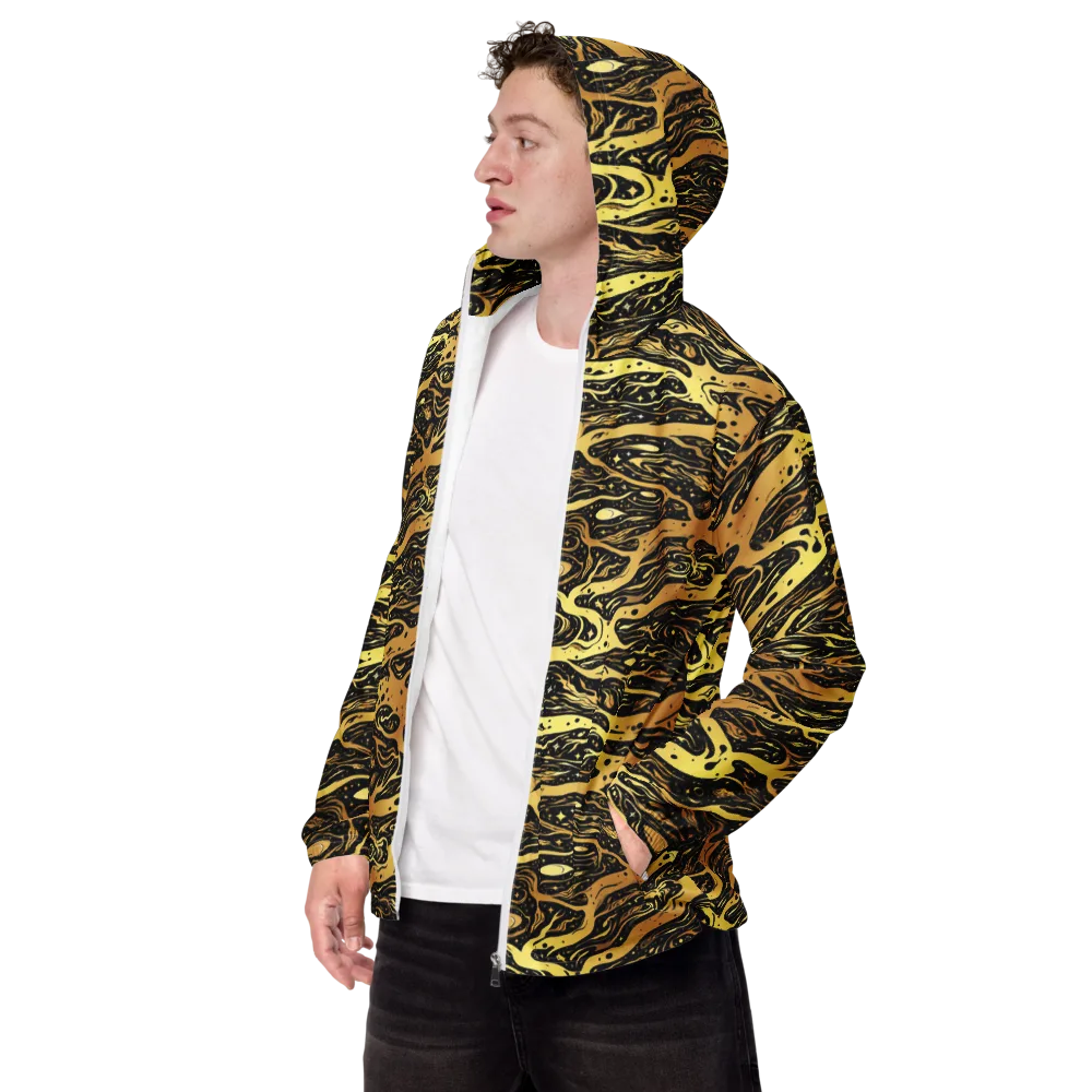 Gilded Nebula on Men's Windbreaker — Left Front