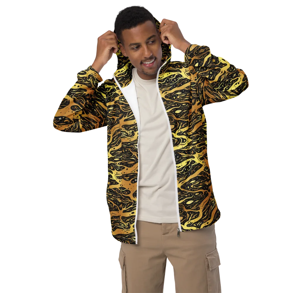 Gilded Nebula on Men's Windbreaker — Front