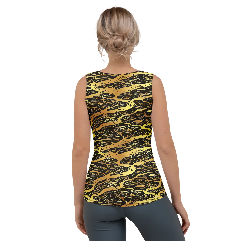 Gilded Nebula on Women's Tank Top — Back
