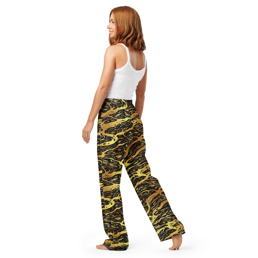 Gilded Nebula on Women's Pajama Pants — Back