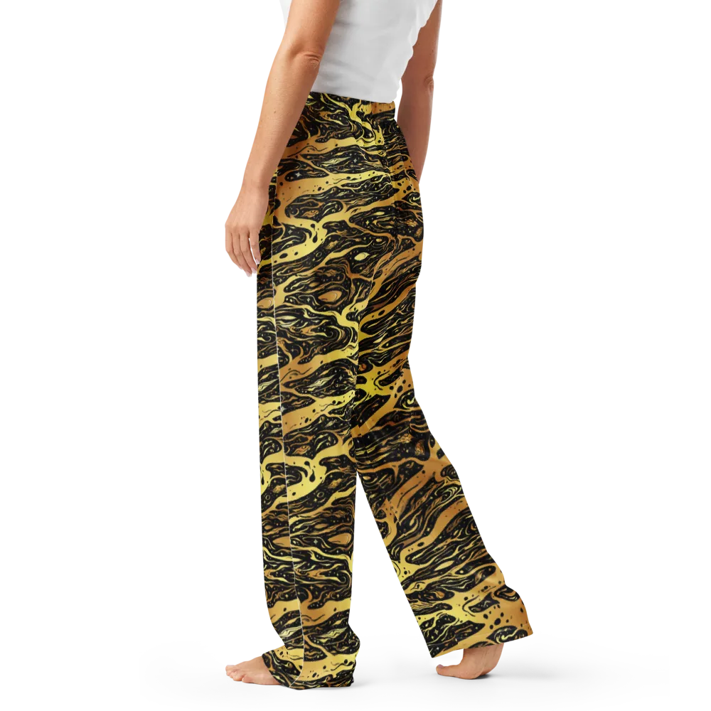 Gilded Nebula on Women's Pajama Pants — Left
