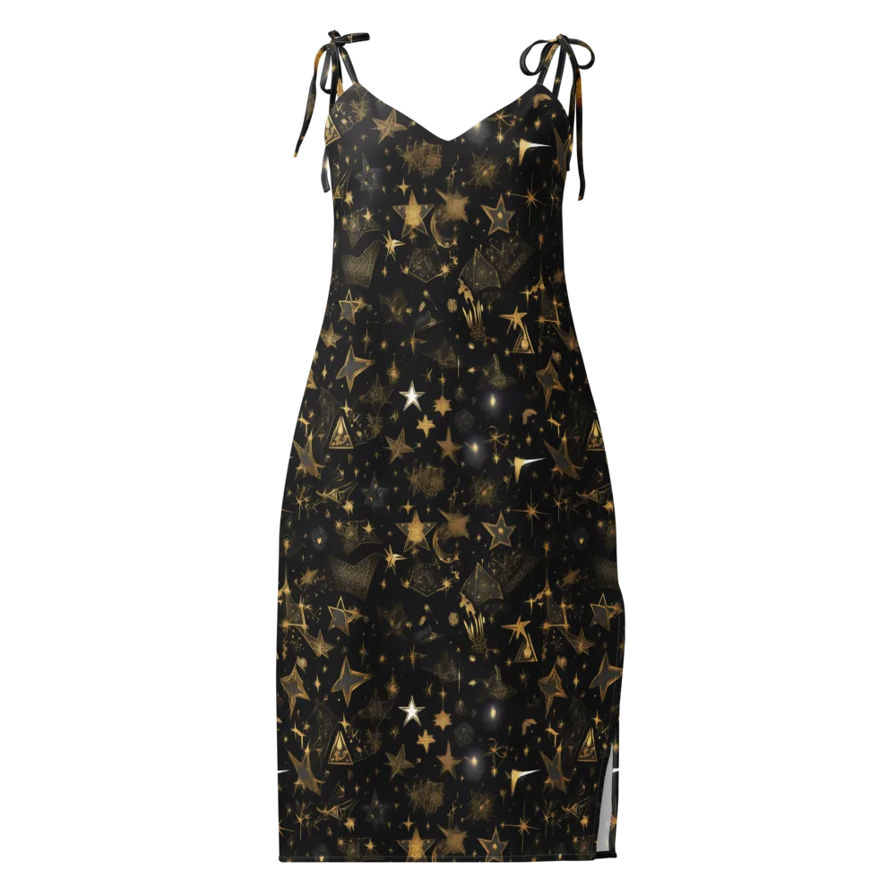 Gilded Stardust on Slip Dress — Front