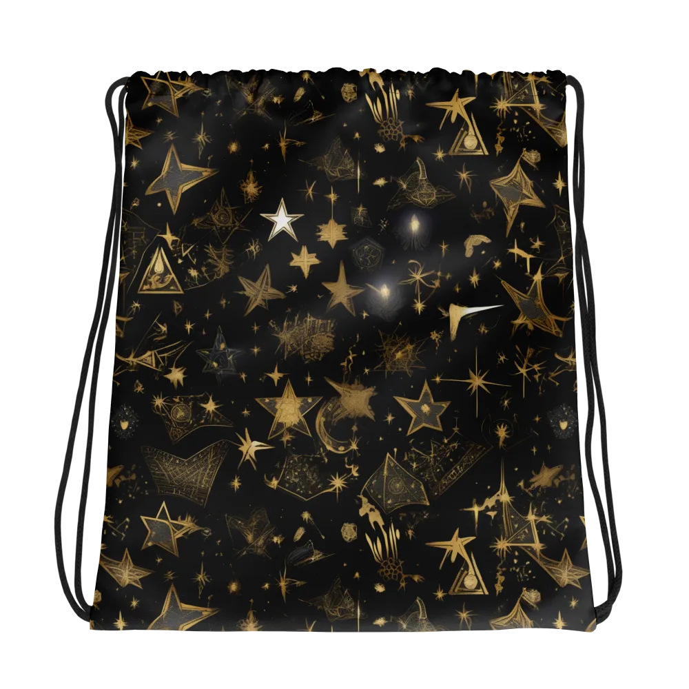 Gilded Stardust on Drawstring Bag — Photo