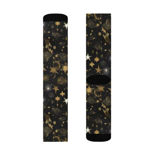 Gilded Stardust on a Socks