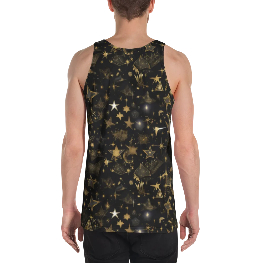 Gilded Stardust on Men's Tank Top — Back