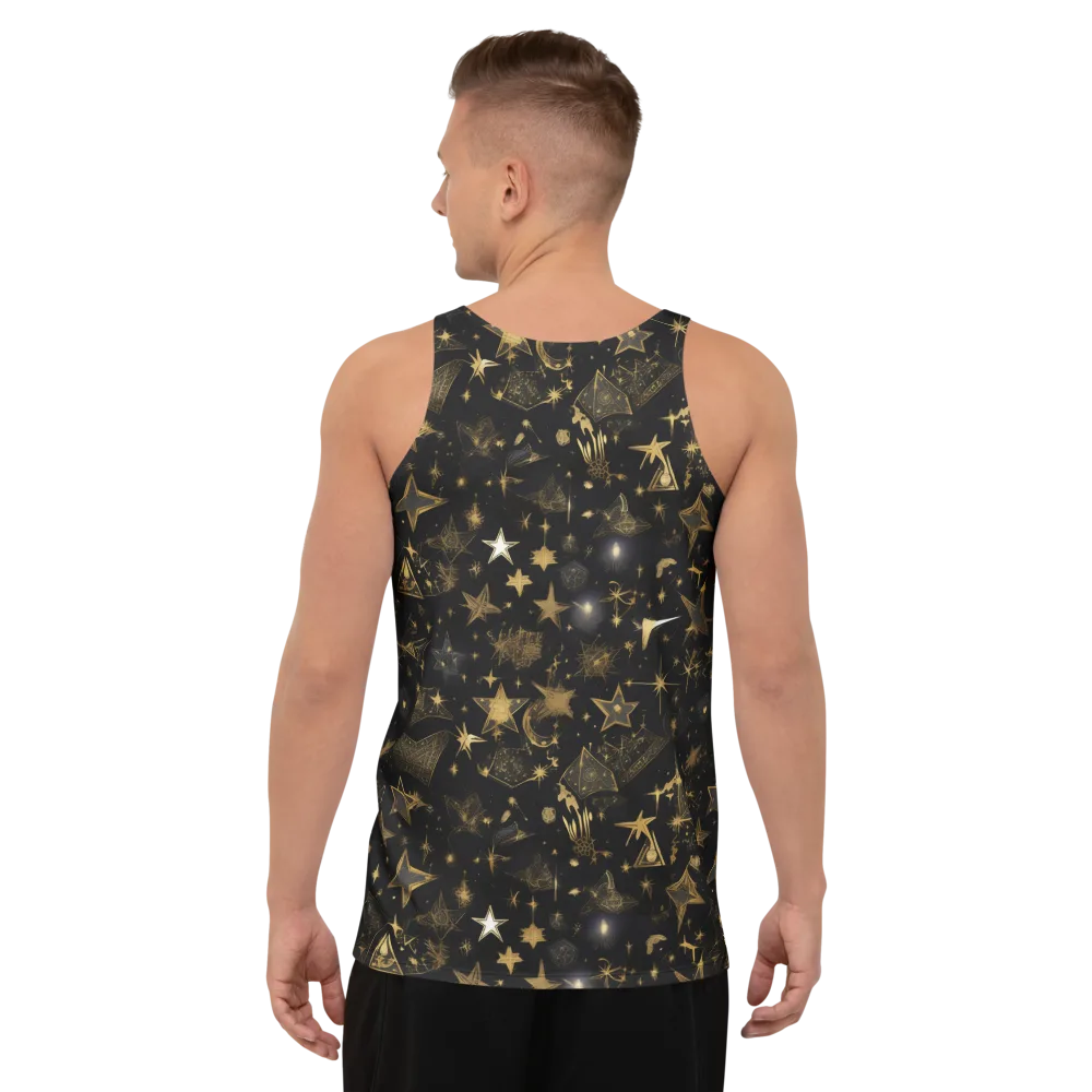 Gilded Stardust on Men's Tank Top — Back