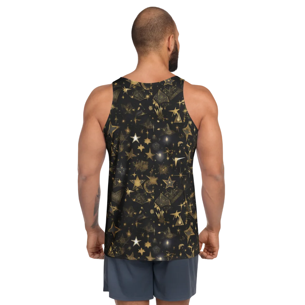 Gilded Stardust on Men's Tank Top — Back