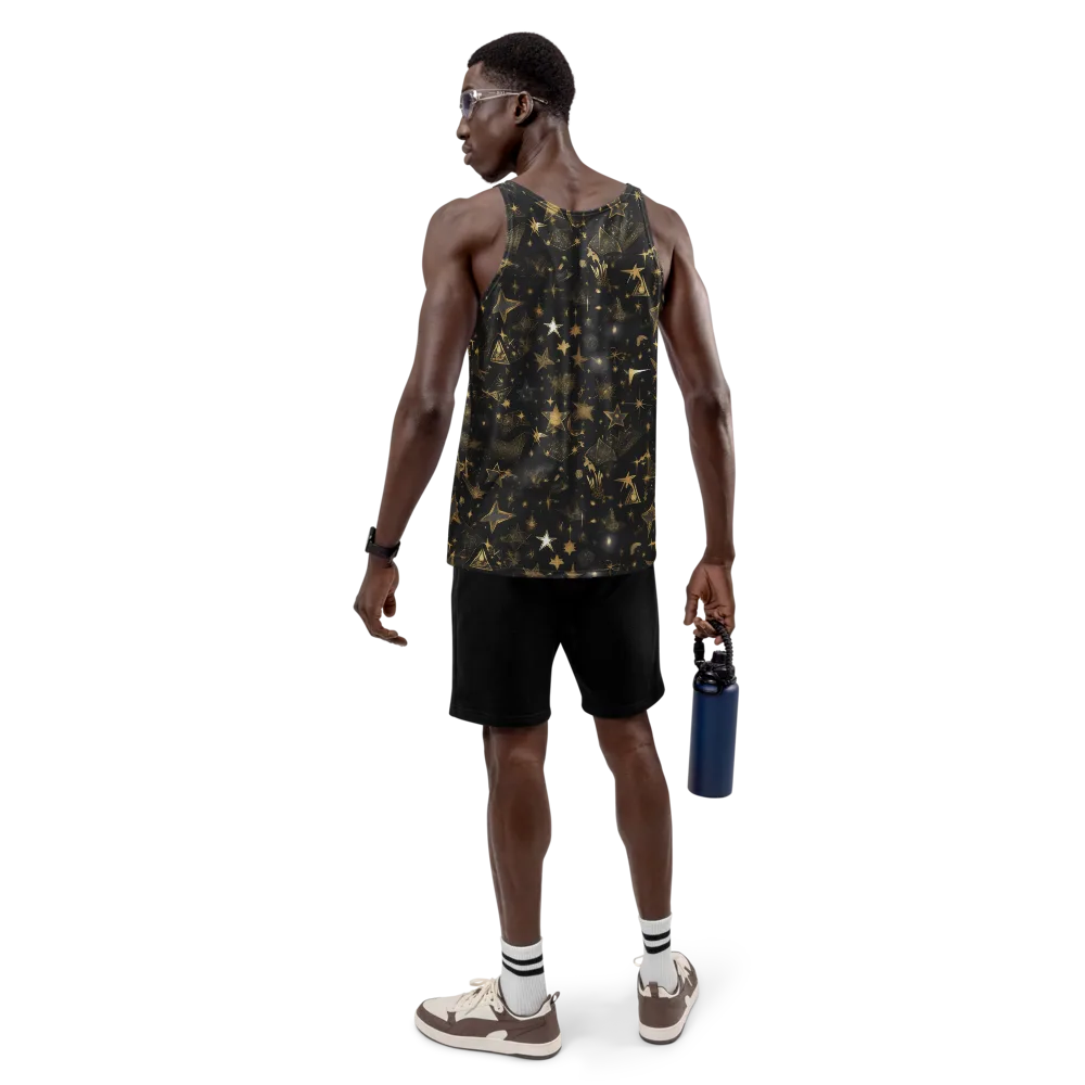Gilded Stardust on Men's Tank Top — Back