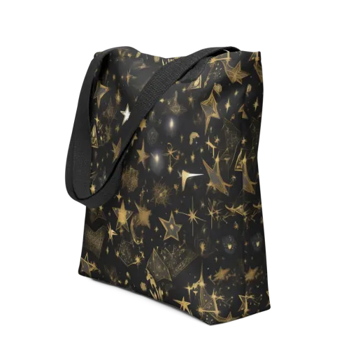 Gilded Stardust on a Tote Bag