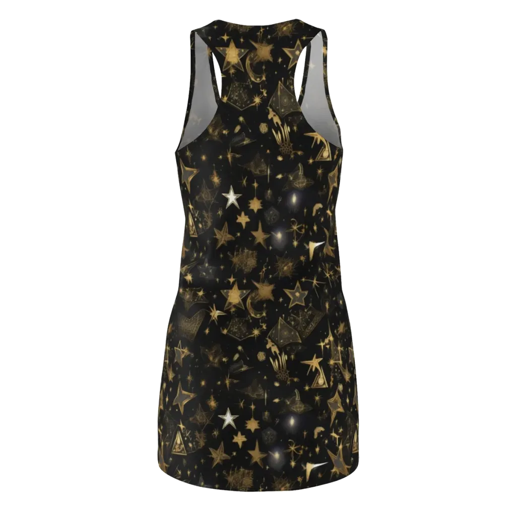 Gilded Stardust on Racerback Dress — Back