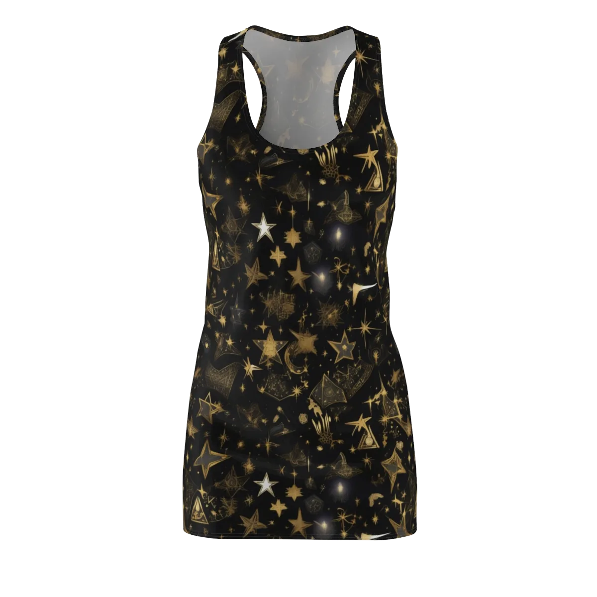 Gilded Stardust on Racerback Dress — Front
