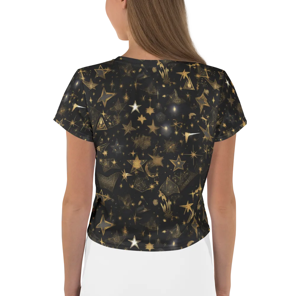 Gilded Stardust on Crop Tee — Back