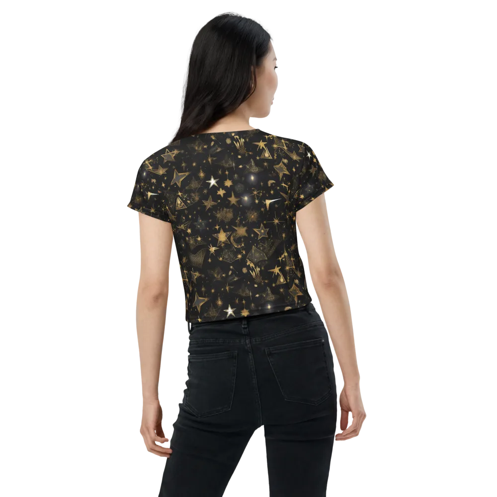 Gilded Stardust on Crop Tee — Back