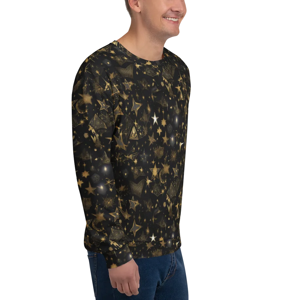 Gilded Stardust on Sweatshirt — Right Front
