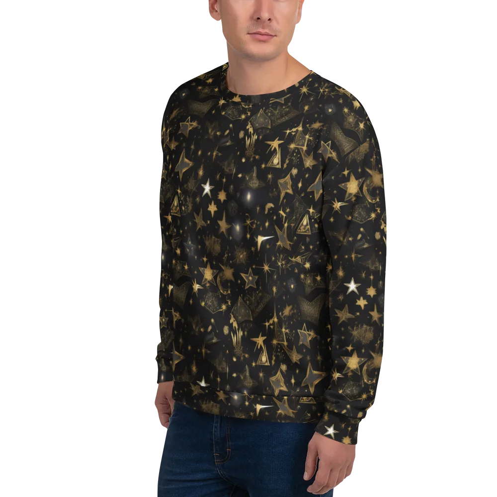 Gilded Stardust on Sweatshirt — Left Front