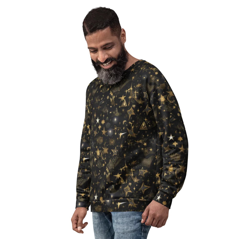 Gilded Stardust on Sweatshirt — Left Front