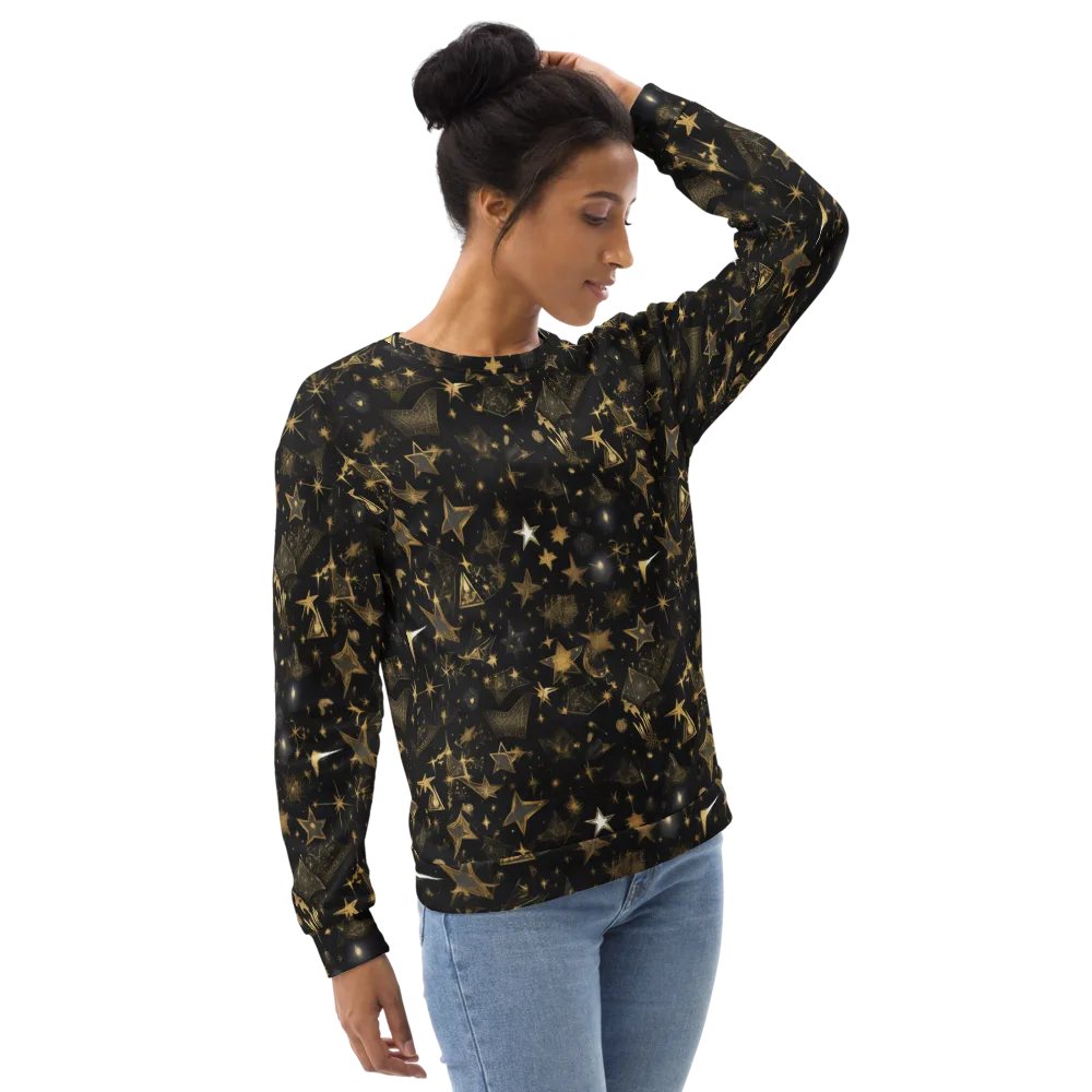 Gilded Stardust on Sweatshirt — Right Front