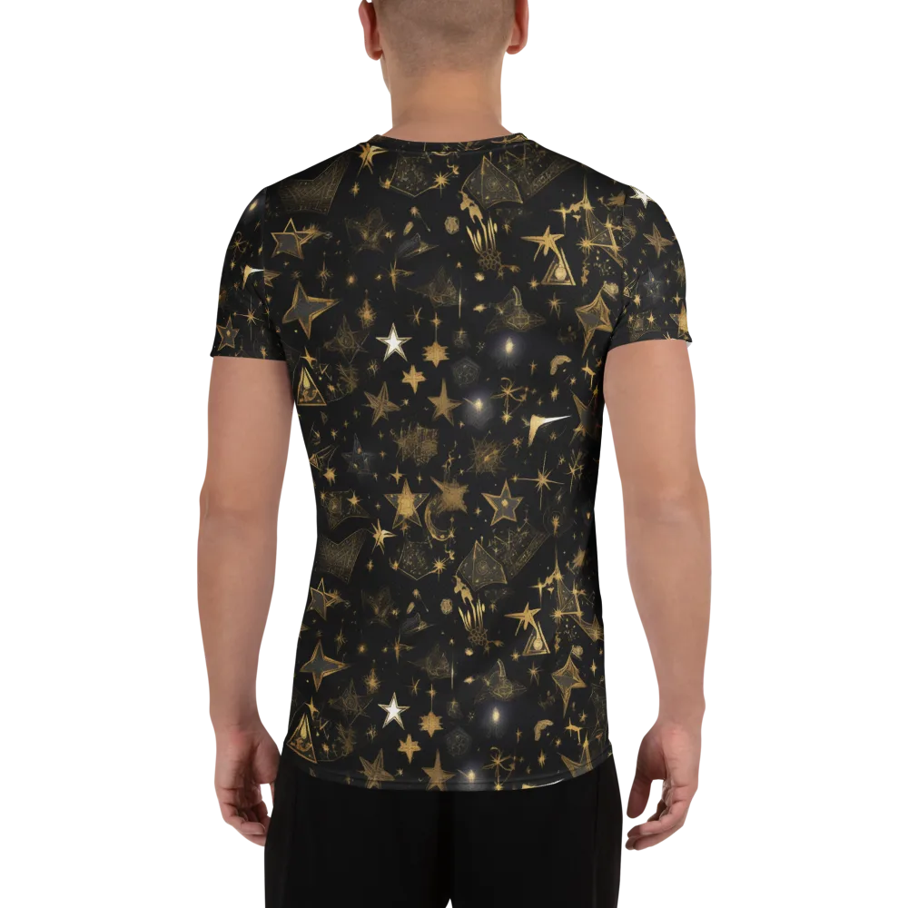 Gilded Stardust on Men's Athletic T-Shirt — Back