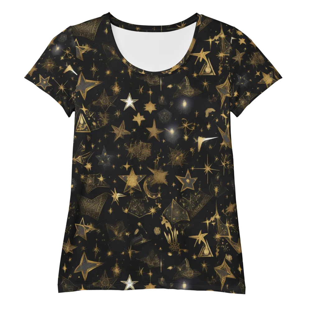 Gilded Stardust on Women's Athletic T-Shirt — Front