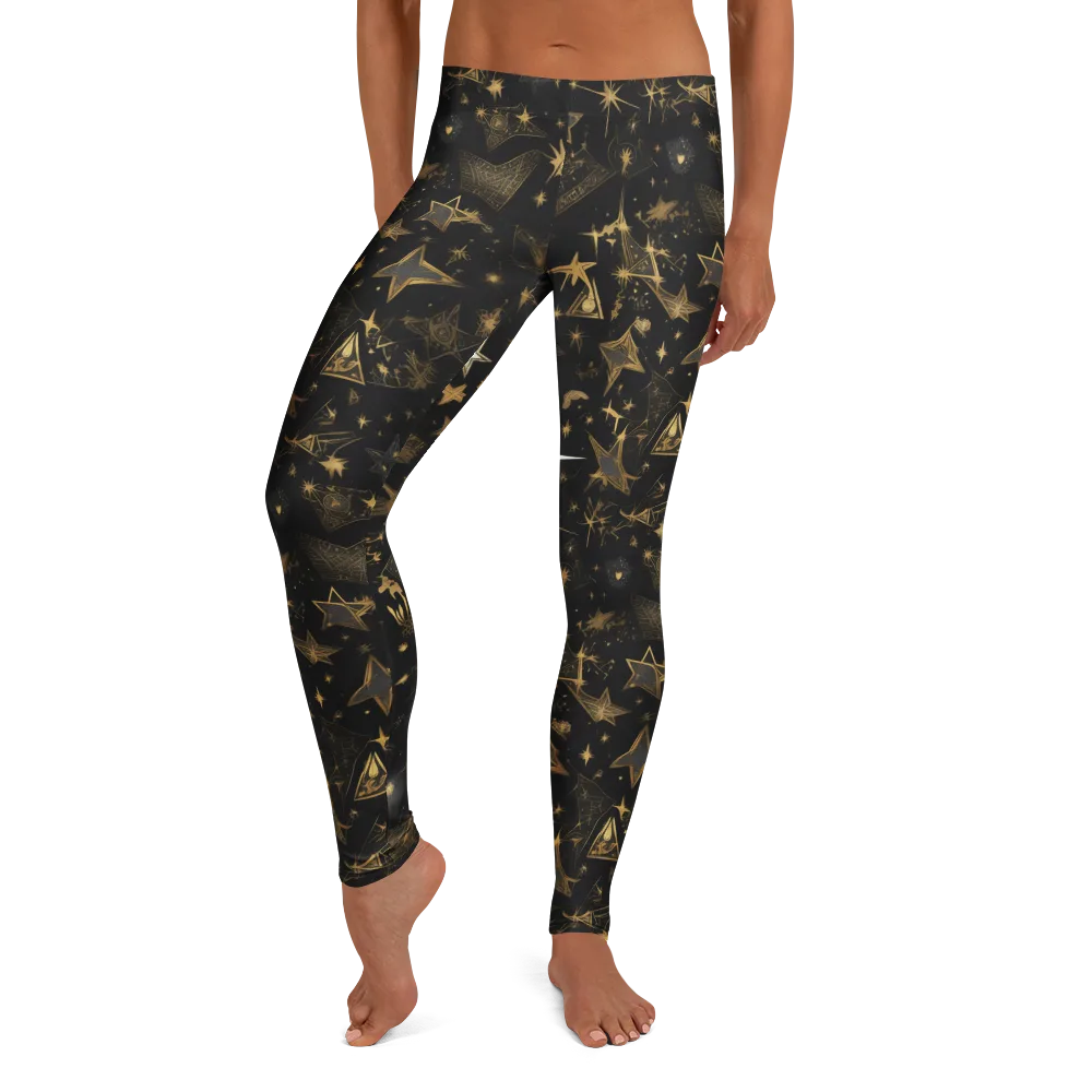 Gilded Stardust on Leggings — Front
