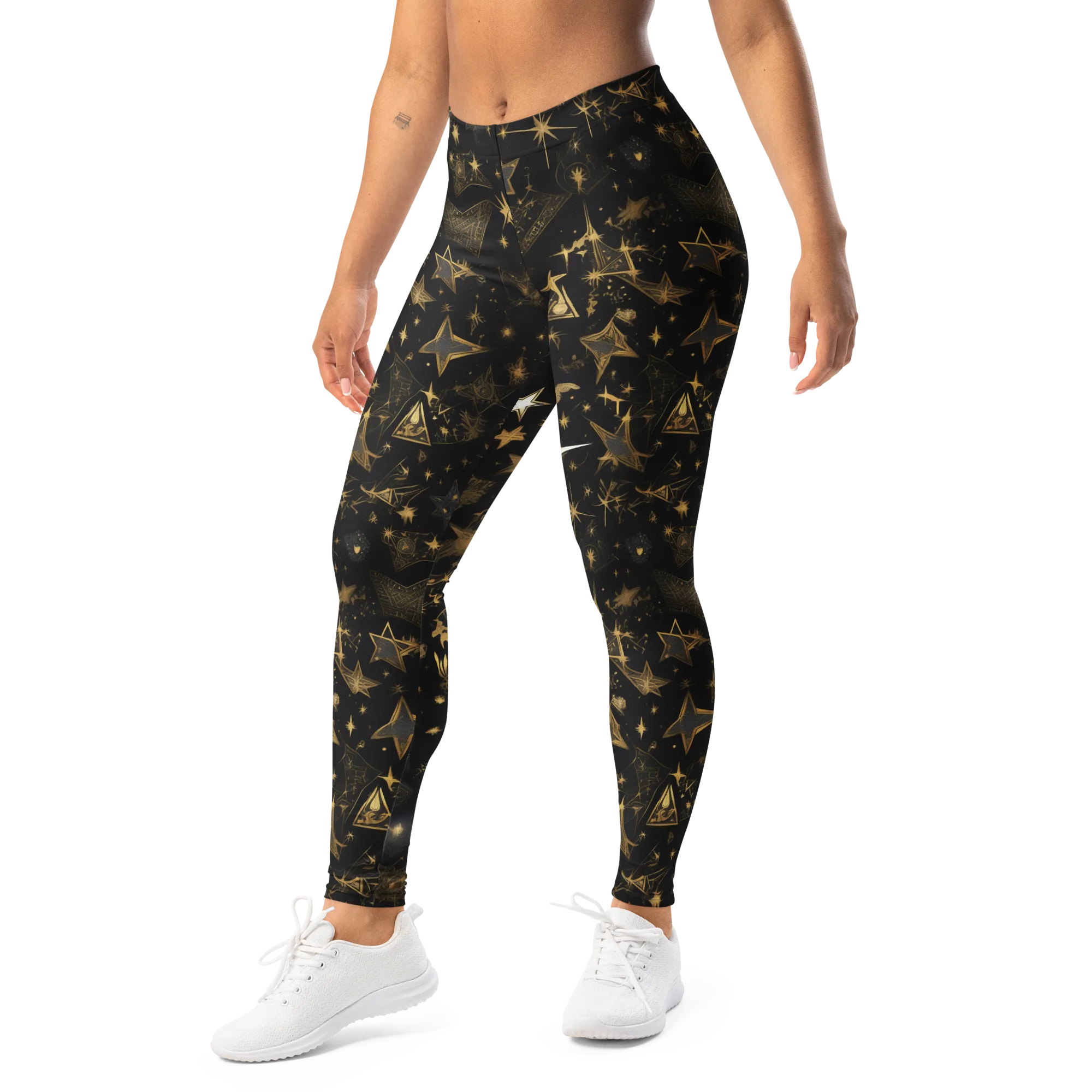 Gilded Stardust on Leggings — Left Front