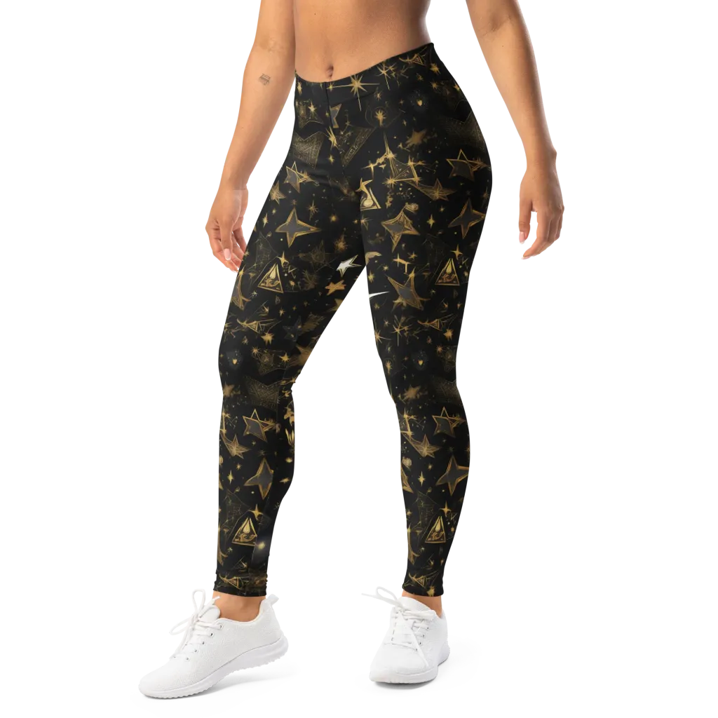 Gilded Stardust on Leggings — Left Front