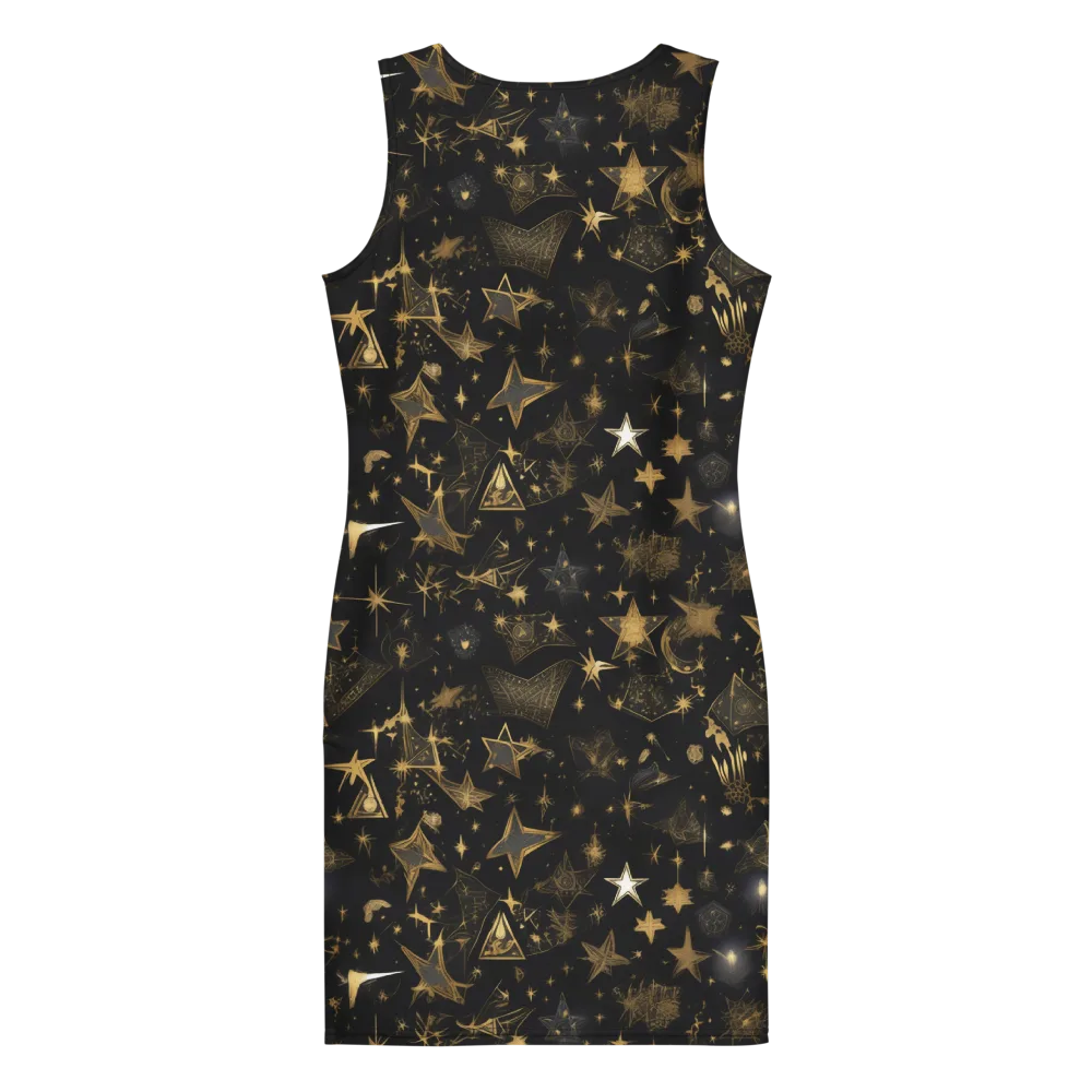 Gilded Stardust on Bodycon Dress — Back