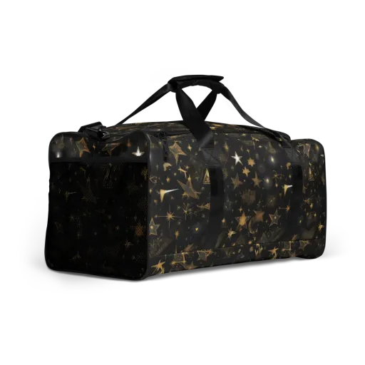 Gilded Stardust on a Duffle Bag