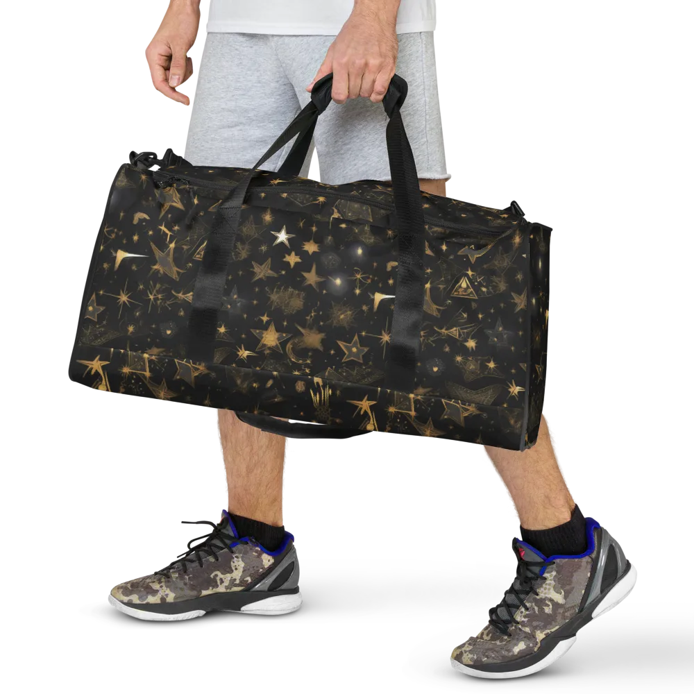 Gilded Stardust on Duffle Bag — Front