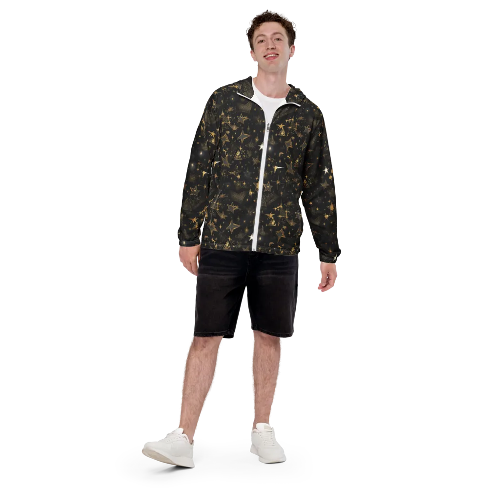 Gilded Stardust on Men's Windbreaker — Front