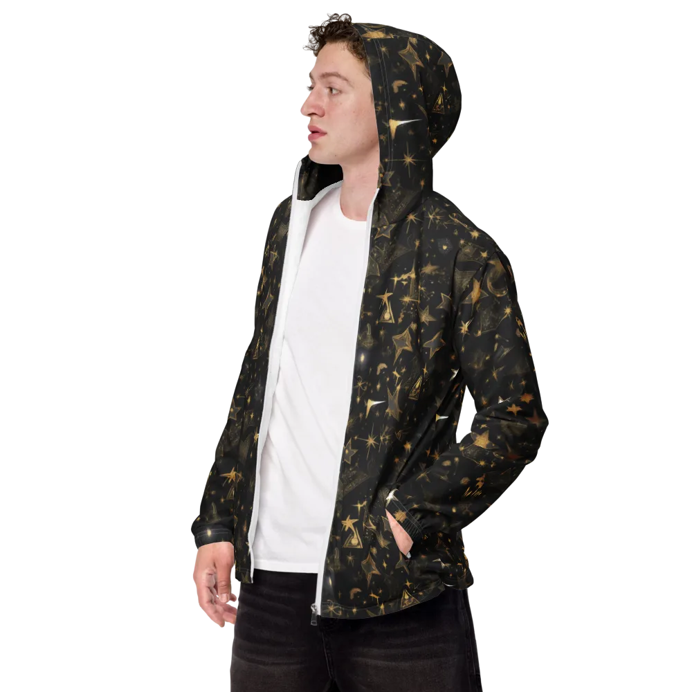 Gilded Stardust on Men's Windbreaker — Left Front