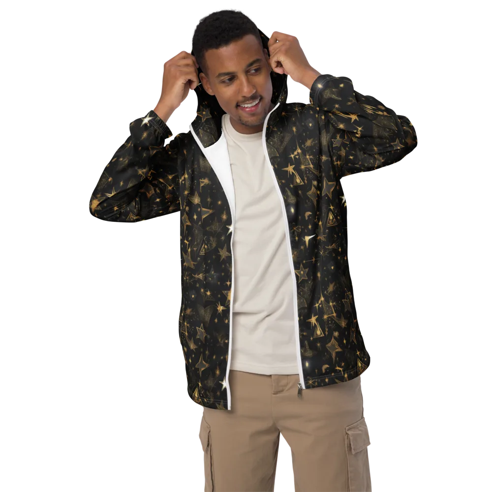 Gilded Stardust on Men's Windbreaker — Front