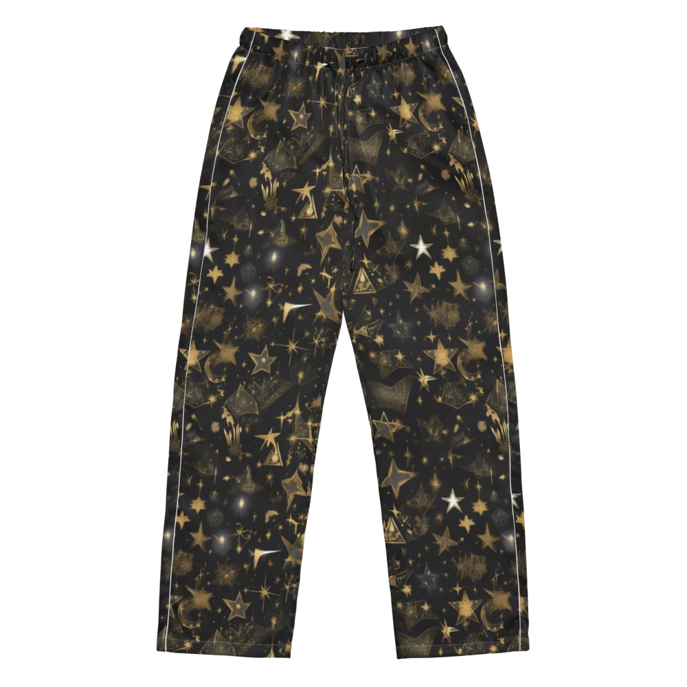 Gilded Stardust on Women's Pajama Pants — Front