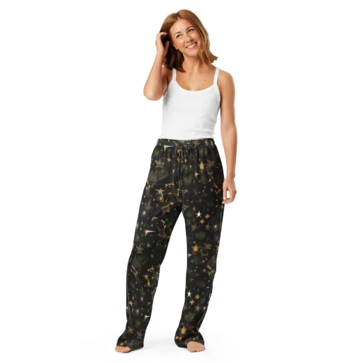 Gilded Stardust on a Women's Pajama Pants