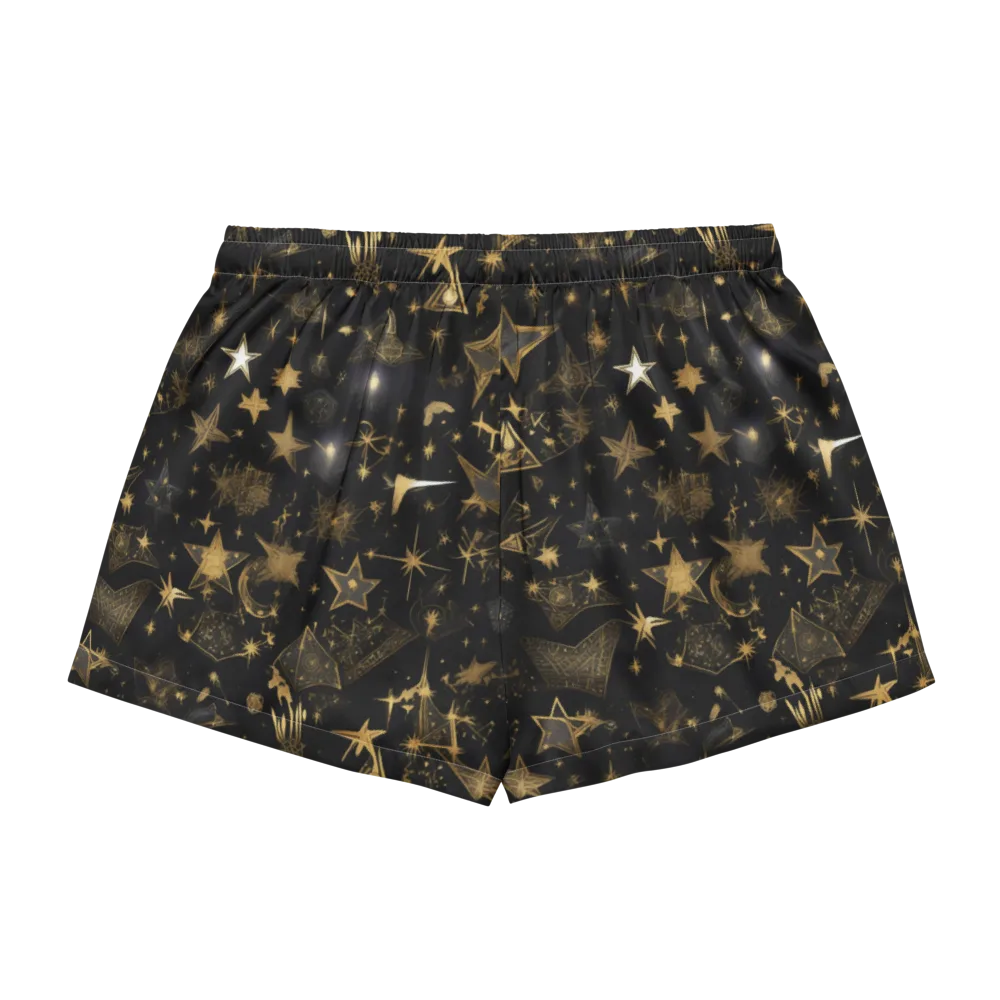 Gilded Stardust on Women's Pajama Shorts — Back