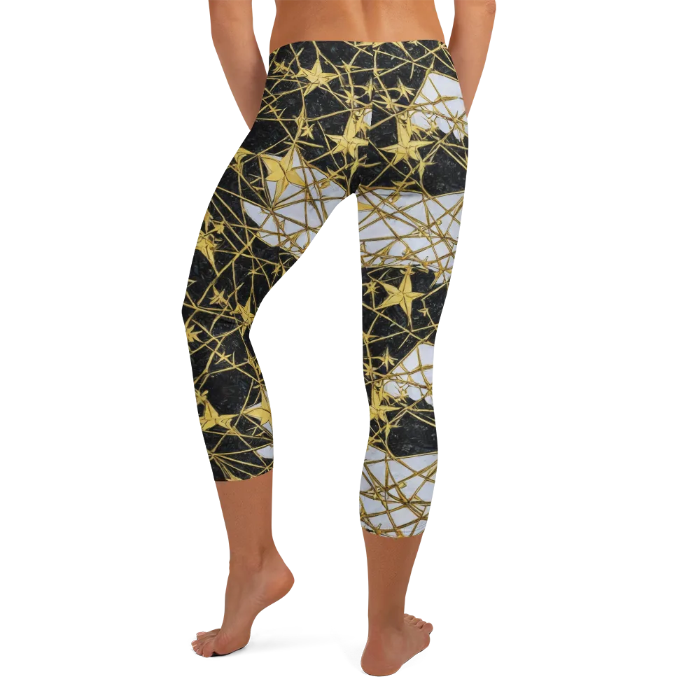 Gilded Thorn on Capri Leggings — Back