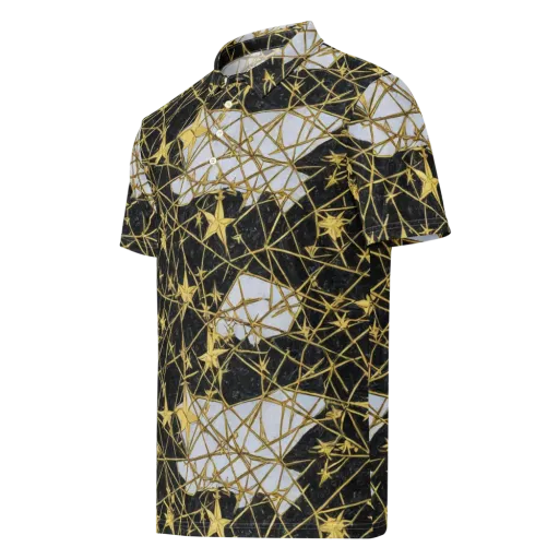 Gilded Thorn on a Men's Slim Fit Polo Shirt