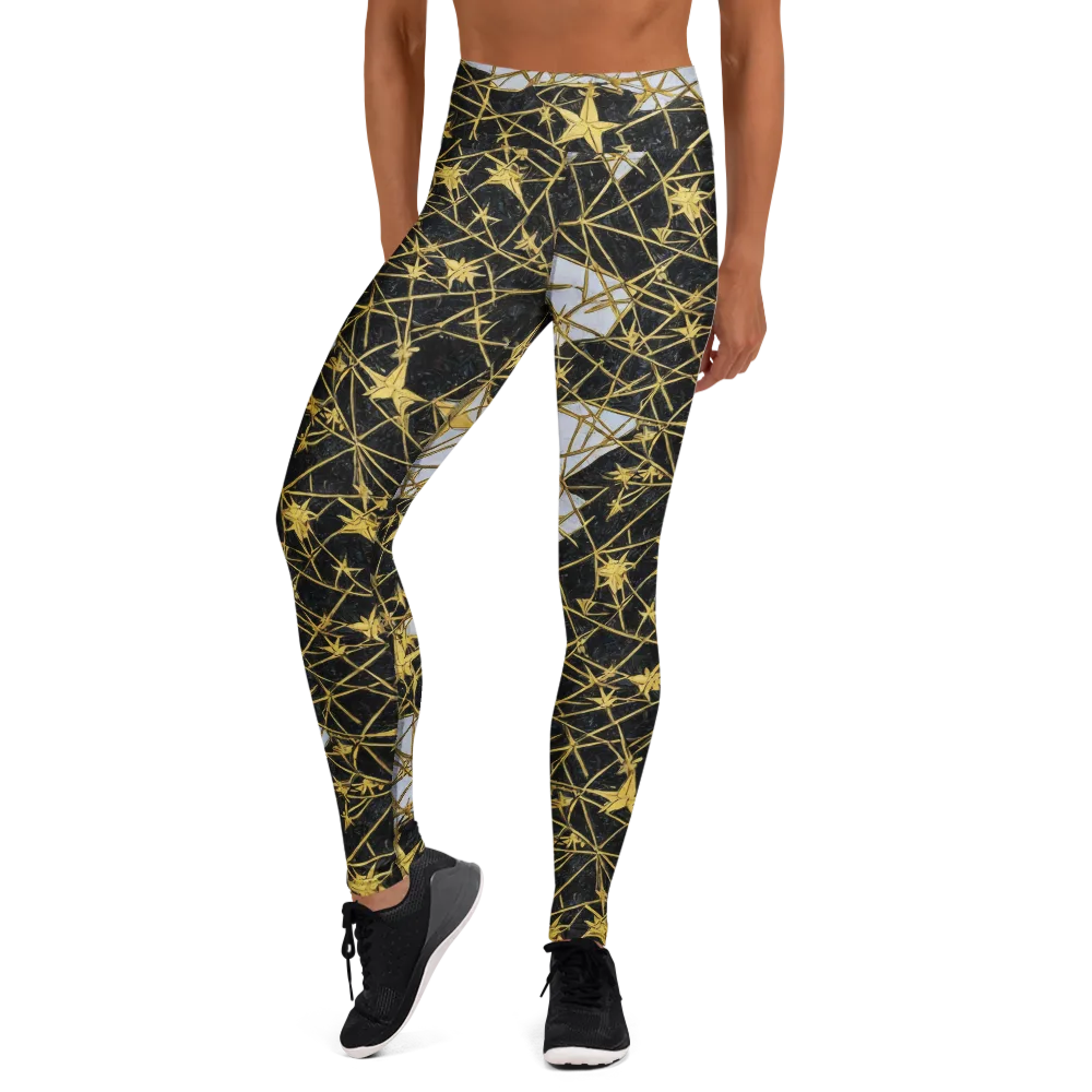 Gilded Thorn on Yoga Leggings — Front