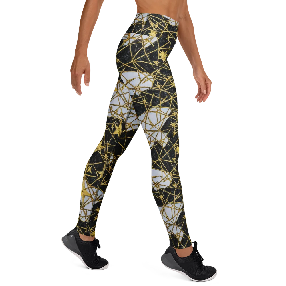Gilded Thorn on Yoga Leggings — Right